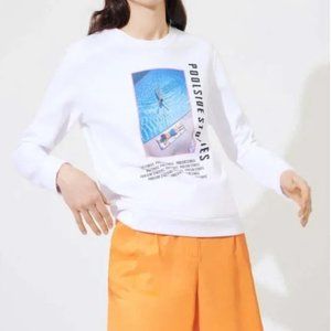 Maje x Slim Aaron’s Archive Poolside Stories Sweatshirt size 2 Medium